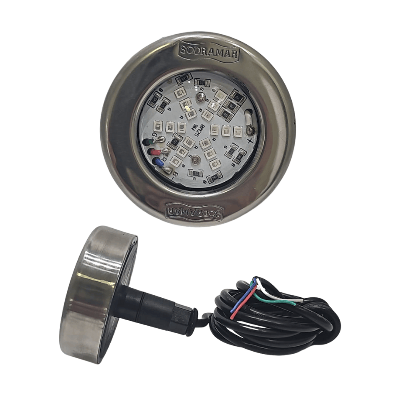 Led ECO 9w Inox RGB Para Até 25m²