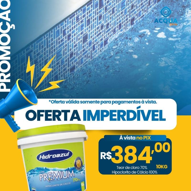 Hipoclorito de Cálcio - Hidroazul 10 kg